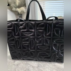 Large Black TELFAR Bag made in collaboration with Moose Knuckles